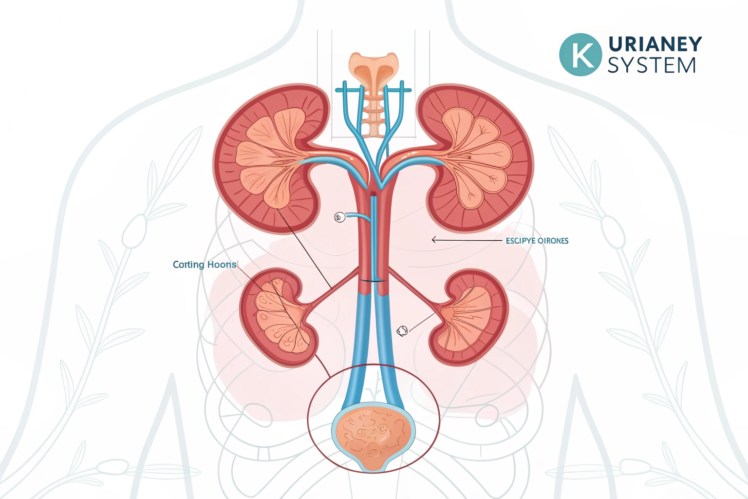 Urology - Professional urinary system medical visual.